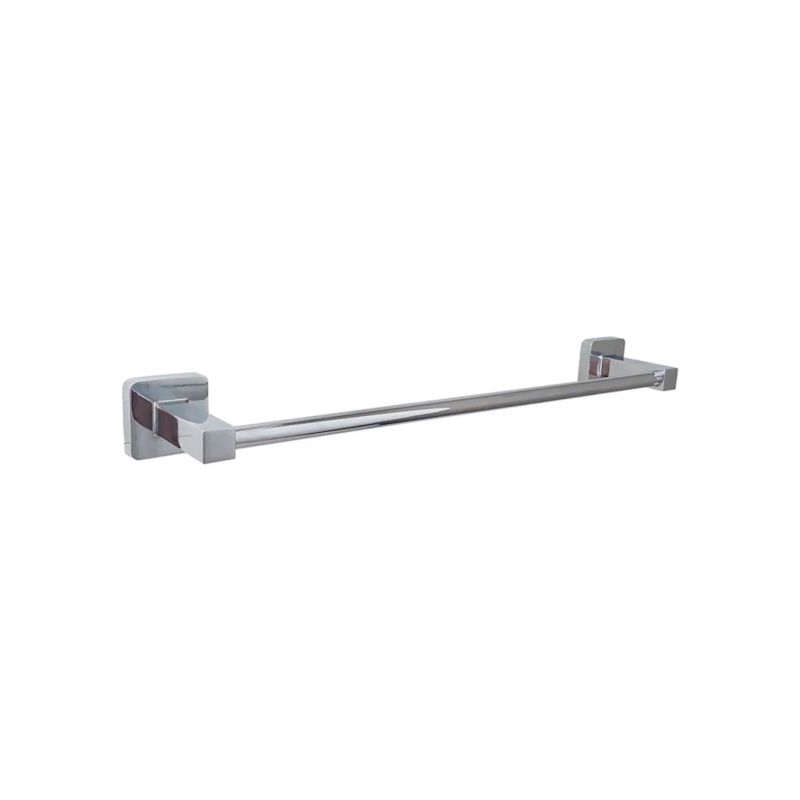 Porta Toalha de Metal com Barra de 60cm Cromado Qualiz