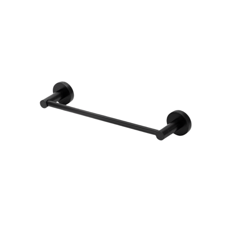 Porta Toalha de Rosto Barra Slim Preto Fosco Perflex 