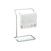 Porta Toalha para Lavabo Cromado Fosco Arthi Porta Toalha para Lavabo Cromado Fosco Arthi