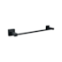 Porta Toalha Preto Quadrado Prime 60 cm Qualiz