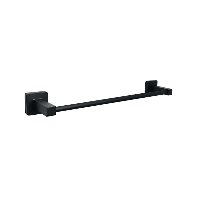 Porta Toalha Preto Quadrado Prime 60 cm Qualiz