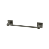 Porta Toalha Quadra 30cm Ônix Escovado Perflex