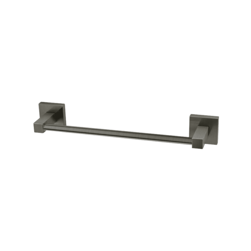 Porta Toalha Quadra 30cm Ônix Escovado Perflex