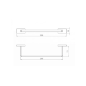 Porta Toalha Rosto Dom Preto Mt Perflex