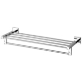 Porta Tolha com Prateleira Cromado Quadra 12120610 Perflex Porta Tolha com Prateleira Cromado Quadra 12120610 Perflex