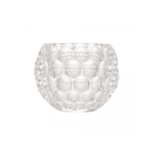 Porta Vela Cristal Bolhas 11x9cm Lyor