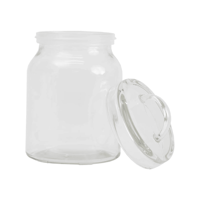 Pote Campo de Vidro com Alça 800ml Oikos