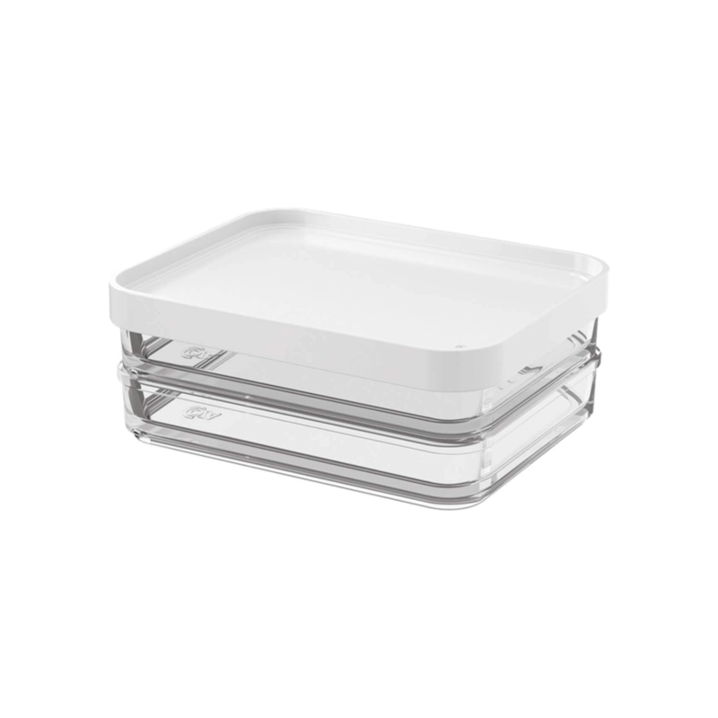 Pote Clear Duo 560ml Branco Coza