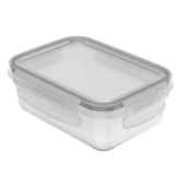 Pote Click Retangular 380ml Natural Ou