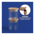Pote de Vidro com Tampa de Bambu 200ml Oikos