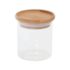 Pote de Vidro com Tampa de Bambu 200ml Oikos