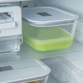 Pote Hermético Fresh Lock 2400ml Branco Fechado