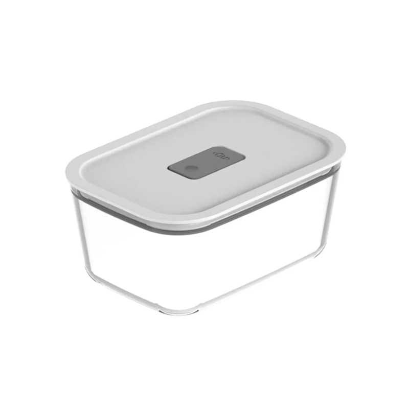 Pote Hermético Fresh Lock 2400ml Branco Fechado