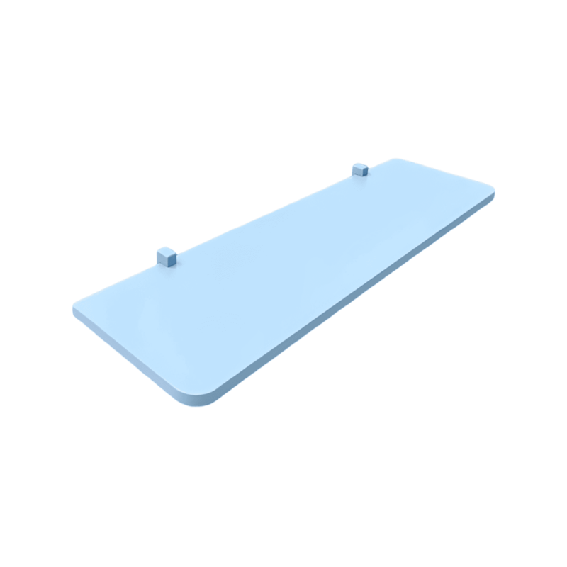 Prateleira Azul 1,2x25x80cm com Suporte Kids Prat-K