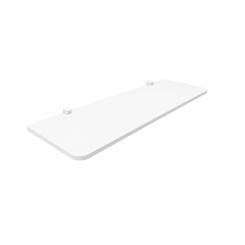 Prateleira Branca 1,2x25x100cm com Suporte Kids Prat-K
