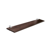 Prateleira Concept 10x100cm Tabaco com Suporte Prat-k Prateleira Concept 10x100cm Tabaco com Suporte Prat-k