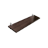 Prateleira Concept 10x60cm Tabaco com Suporte Prat-K