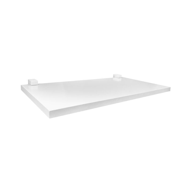 Prateleira Concept Me Leve 20x60cm Branca com Suporte Branco Prat-k