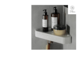 Prateleira de Canto Eleve Bege Ou