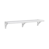 Prateleira de Pvc 100x30cm com Suporte Branco Astra Prateleira de Pvc 100x30cm com Suporte Branco Astra