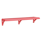 Prateleira de PVC 40x20cm PMS/40GBA com Suporte Goiaba Astra