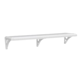Prateleira de Pvc 60x30cm com Suporte Branco Astra Prateleira de Pvc 60x30cm com Suporte Branco Astra