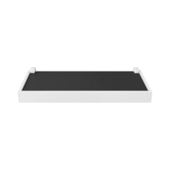 Prateleira Duetto 10x40cm Preta com Moldura Branca Prat-k Prateleira Duetto 10x40cm Preta com Moldura Branca Prat-k