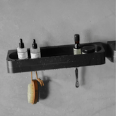 Prateleira Horizontal Eleve Preto Ou