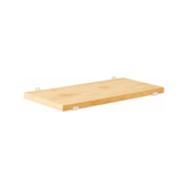 Prateleira Pinus 1,8x15x40cm com Suporte Branco Prat-K