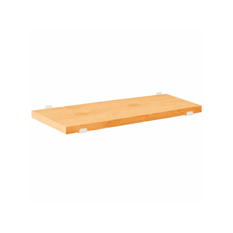 Prateleira Pinus 1,8x15x60cm com Suporte Branco Prat-K