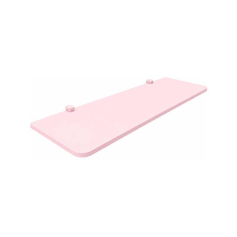 Prateleira Rosa 1,2x25x100cm com Suporte Kids Prat-K