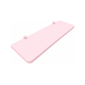 Prateleira Rosa 1,2x25x60cm com Suporte Kids Prat-K