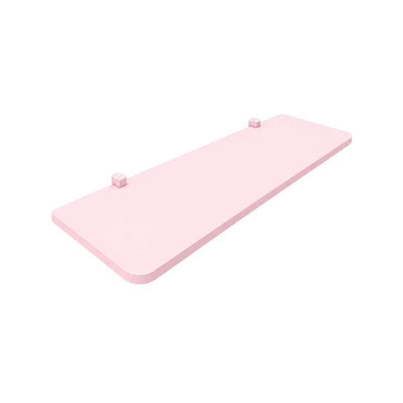 Prateleira Rosa 1,2x25x80cm com Suporte Kids Prat-K
