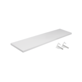 Prateleira Torino com Suporte Bico Tucano 100x25cm Branco DiCarlo Prateleira Torino com Suporte Bico Tucano 100x25cm Branco DiCarlo