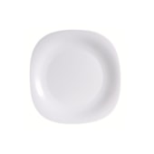Prato Carine Raso 26CM Branco Temperado