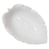 Prato Cerâmica Banana Branco 30x20,5cm Lyor