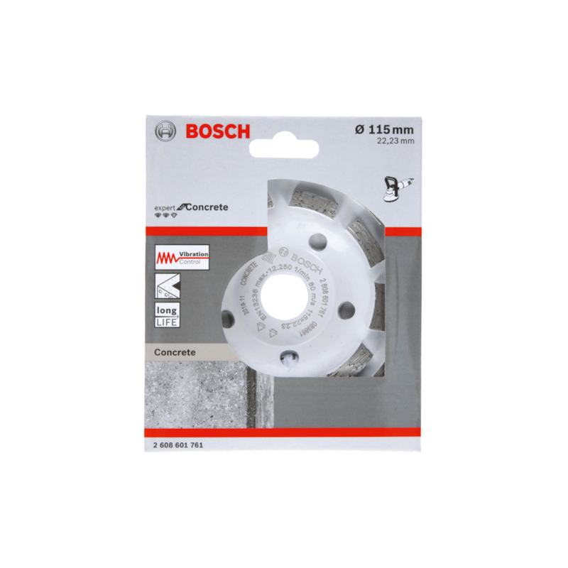 Prato Diamantado Segmentado para Concreto 115x22,23x5mm Bosch