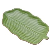 Prato Folha em Cerâmica Banana Leaf 25cm Lyor
