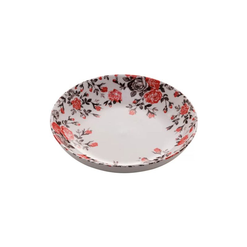 Prato Fundo Porcelana Pink Garden 18cm Lyor 