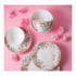 Prato Fundo Porcelana Pink Garden 18cm Lyor 