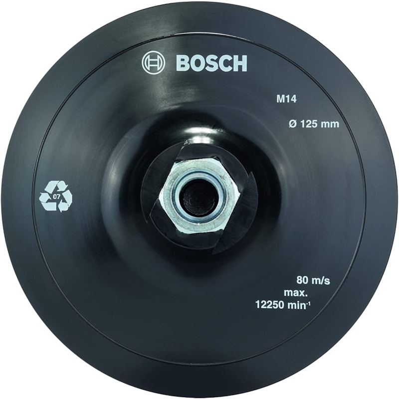 Prato Para Lixar Velcro Porca M14 125MM Bosch