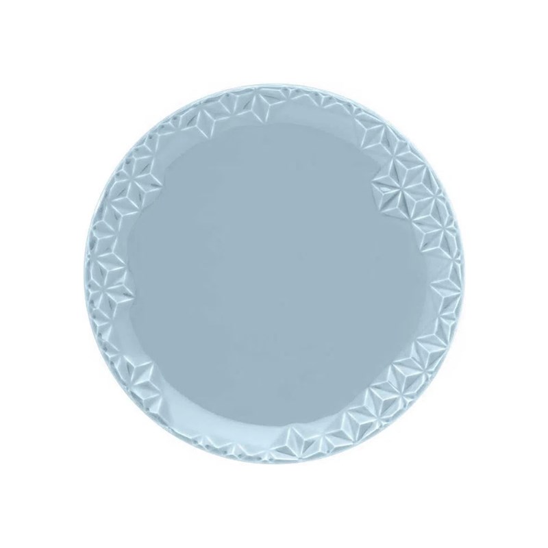 Prato para Sobremesa 21cm Porcelana Cristal Oxford