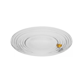 Prato para Sobremesa Little Bee 19cm x 19cm x 2cm Cristal Lyor