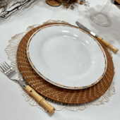 Prato Raso de Porcelana Bambu 27,5cm Lyor 