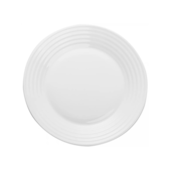 Prato Raso de Vidro Temperado Branco 25cm Lyor 