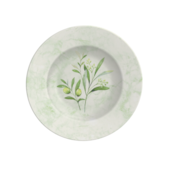 Prato Sobremesa Oliva em Porcelana Decorada Ø21cm Tramontina Prato Sobremesa Oliva em Porcelana Decorada Ø21cm Tramontina