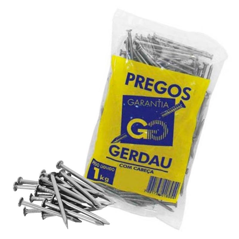 Prego Com Cabeça 1gk 11x11-1x16 Gerdau 