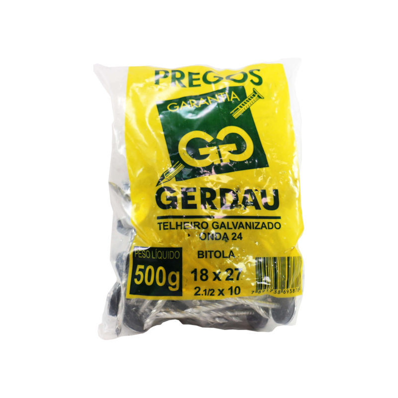 Prego Trelheiro 18x27 500g Gerdau