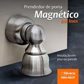 Prendedor de Porta Magnético Aço Inox Silvana