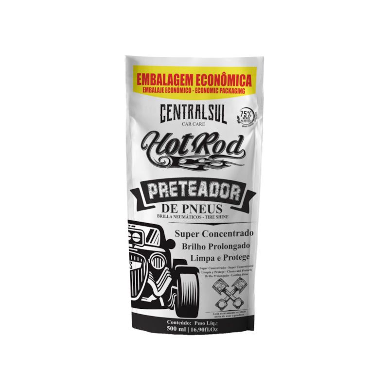 Preteador de Pneu Gel Hot Rod Sachê 500ml Centralsul